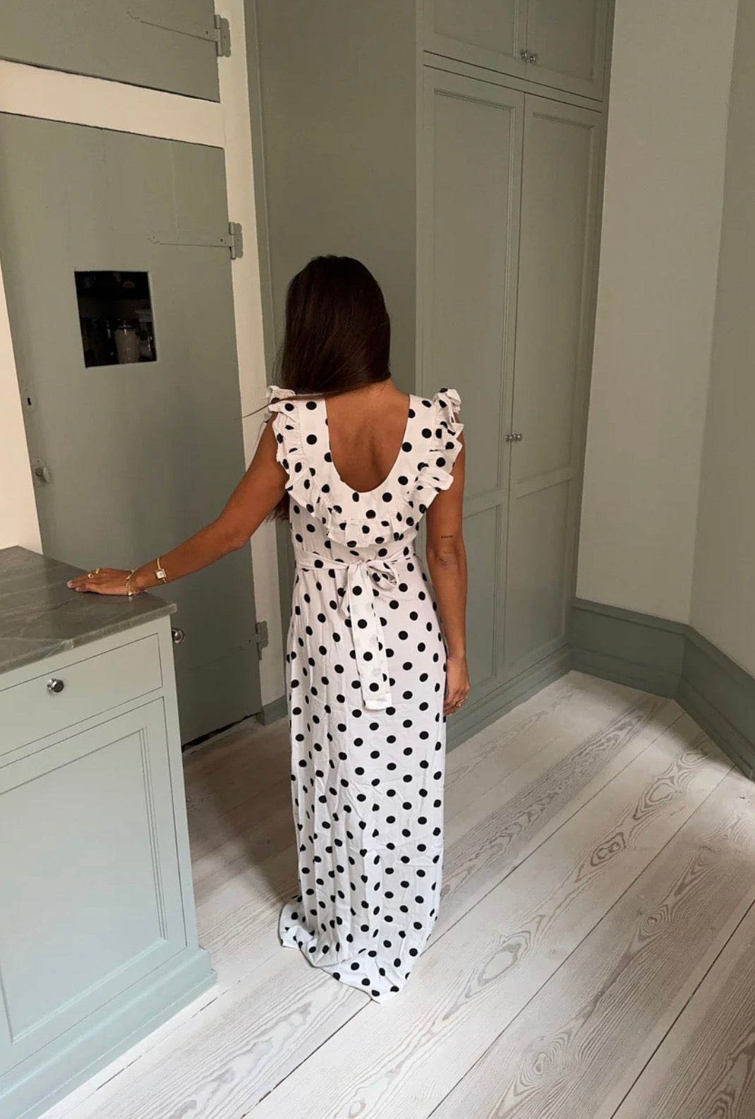 Designbysi Luna Dress White/Black