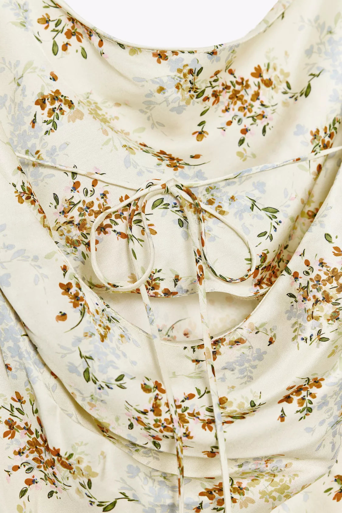 Zara Collection Printed Satin Dress Yellow Size Medium