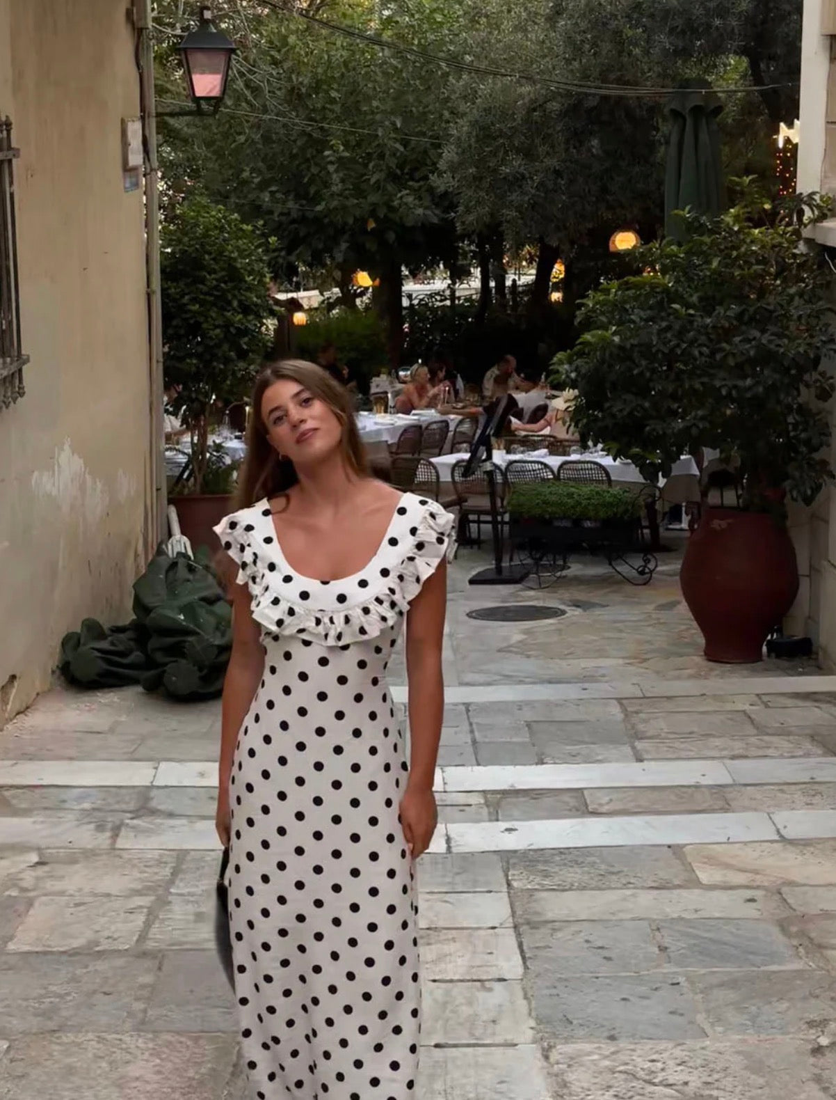 Designbysi Luna Dress White/Black