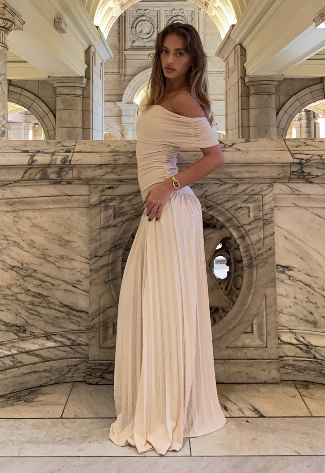 Lioness – Field of Dreams Maxi Dress (Oatmeal, Size S)