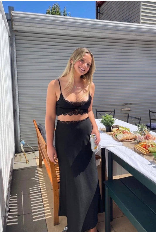 Bec & Bridge – Valerie Set (Black, Top Size 8/10)