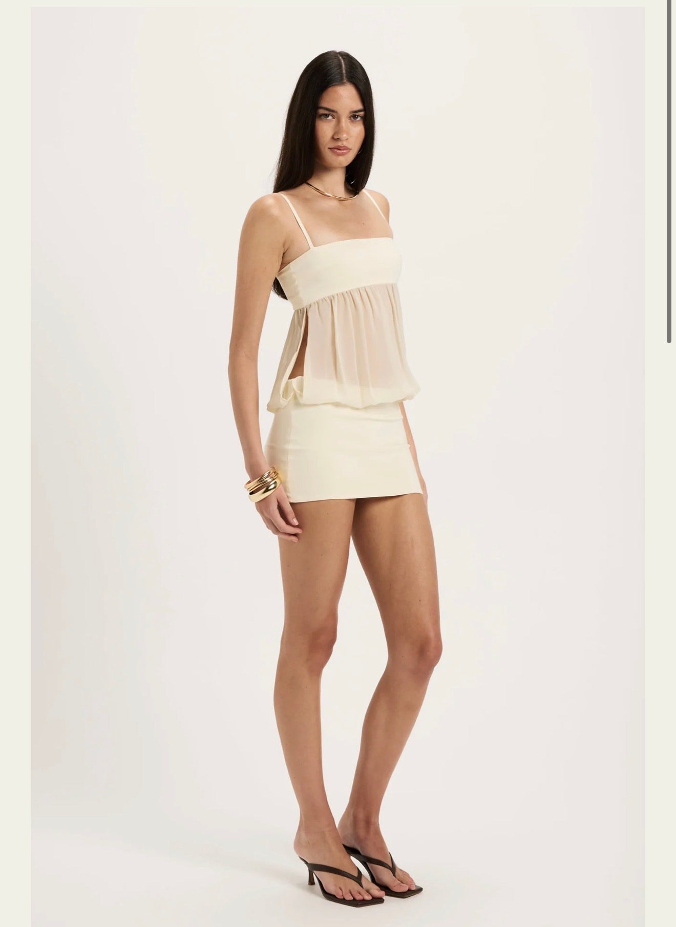 Ance Gria – Romeo Mini Dress (Cream, Size L)