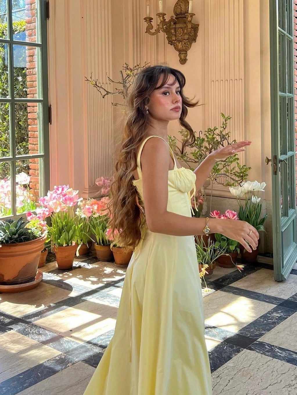 House Of CB Buttercup Bustier Carmen Dress