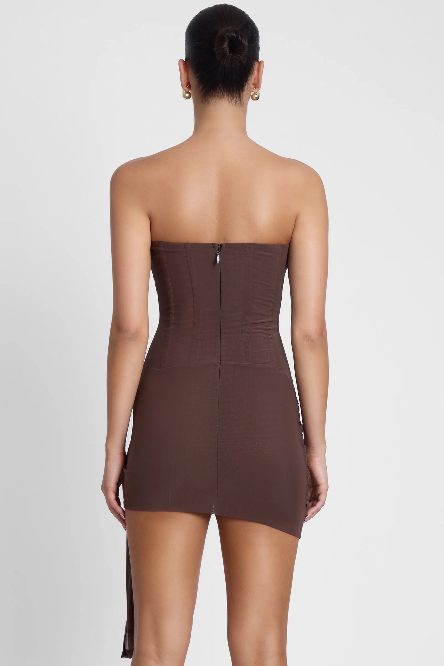 Leau Mira Mesh Corset Dress