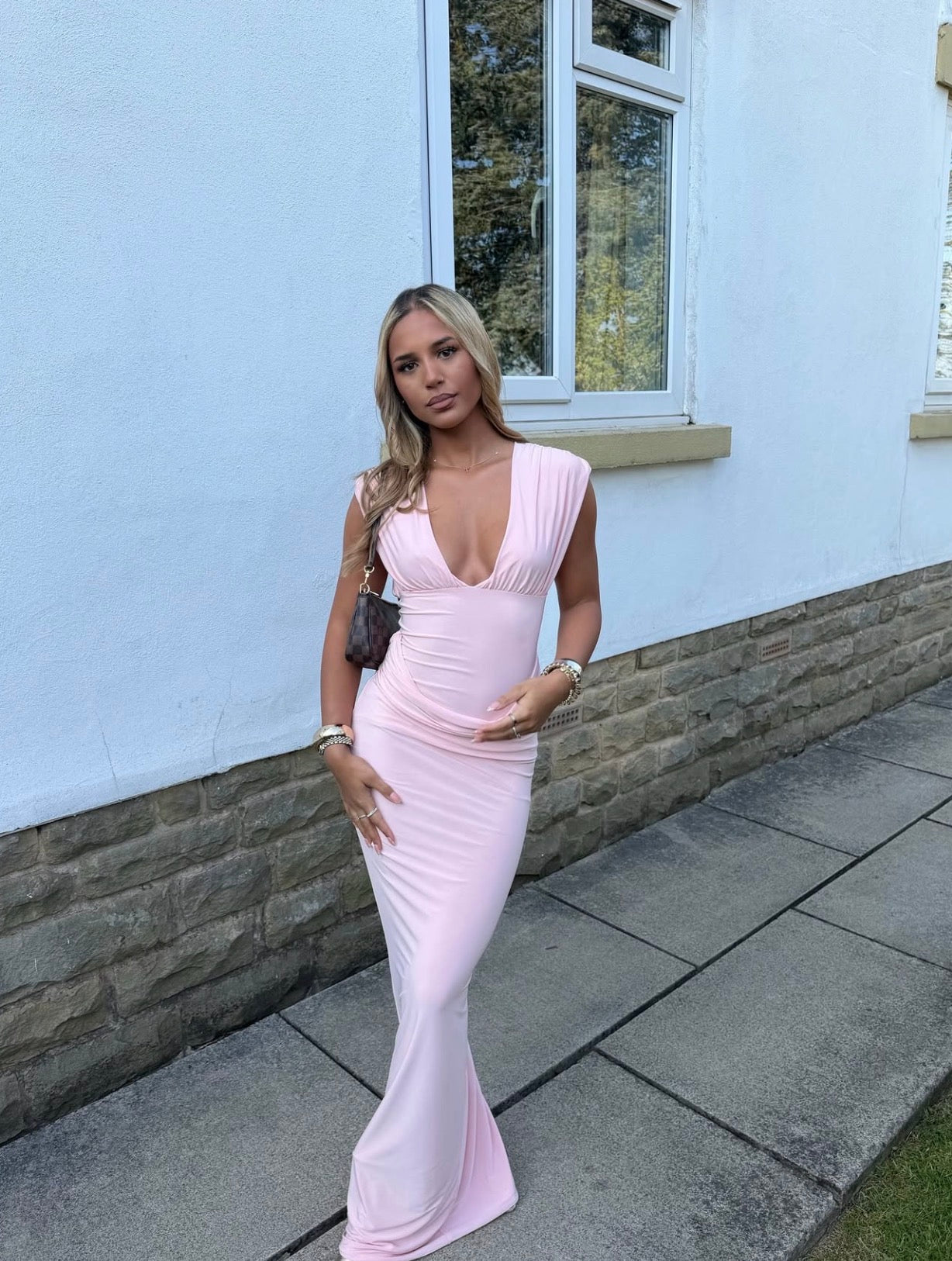 Pretty Little Thing Plunge Maxi