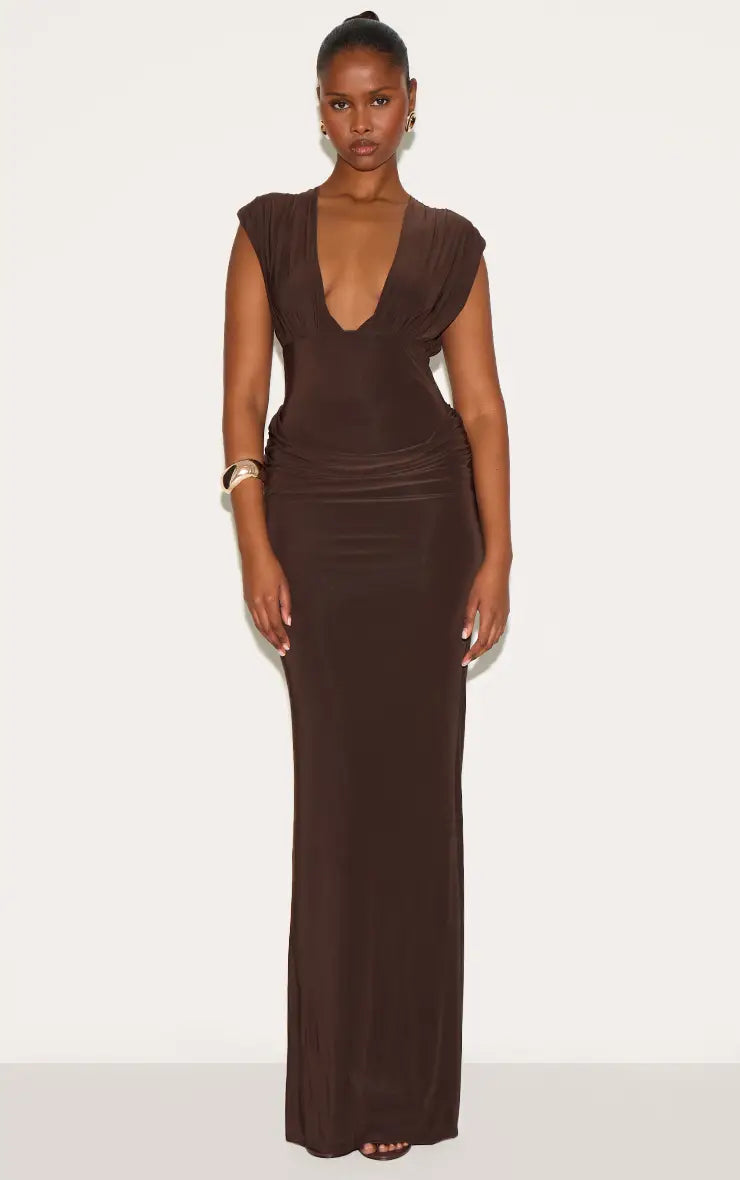 Pretty Little Thing Plunge Maxi