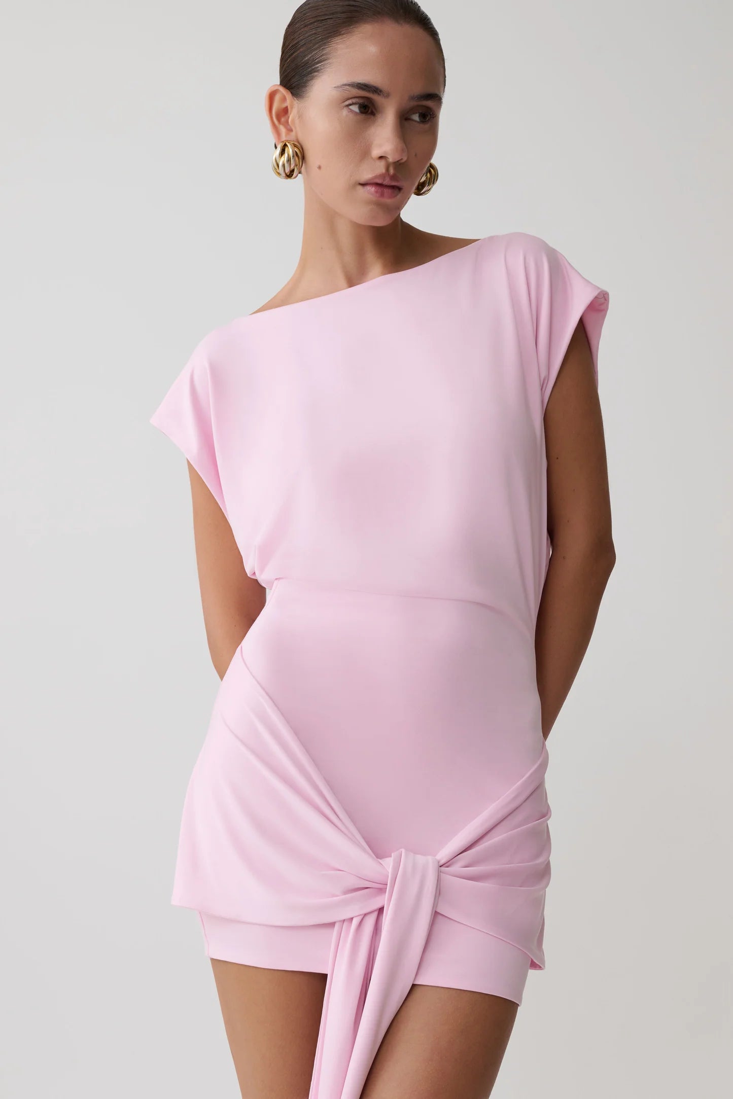 Meshki Slinky Tie Mini Dress